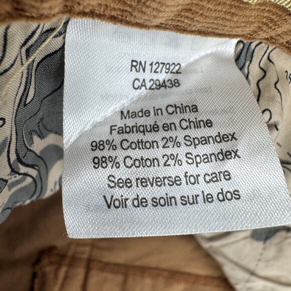 Mountain Khakis Pants Mens 38x31 (38x31 ACTUAL) Canyon Cord Brown Classic Fit - Picture 7 of 9